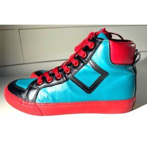 My Hero Academia Deku High-Top Sneakers Size 8 Red/Blue/Black Synthetic Material
